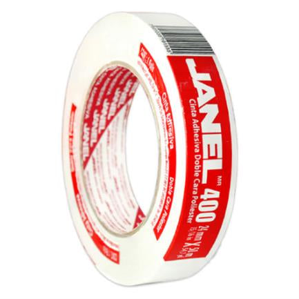 Cinta Janel Doble Capa Poliéster 400 24Mmx50M 1 Pieza - 4002450100 FullOffice.com