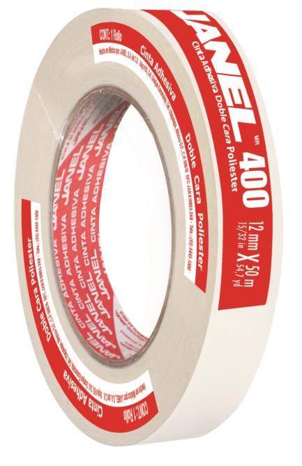 Cinta Janel Doble Capa 12X50 Mts Poliester Pza FullOffice.com