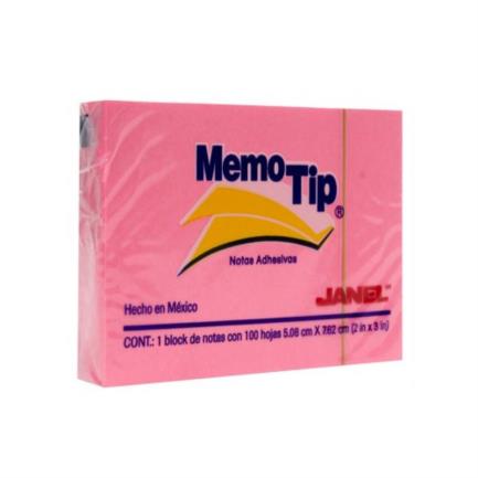 Notas Adhesivas Janel Memo Tip 2X3" Colores Neón - 6560203797