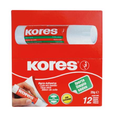 Lapiz Adhesivo Kores 20 Gr C/12 - 122025 FullOffice.com