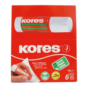 Lapiz Adhesivo Kores 40 Gr C/6 - 124029 FullOffice.com