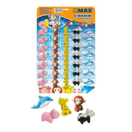 Borrador Mae G-Manim Forma Animalitos Set 35 Pzas - G-Manim FullOffice.com