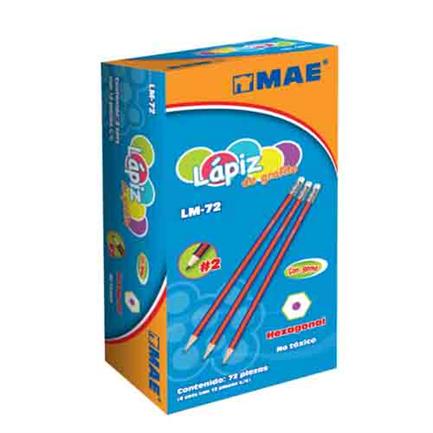 Lapiz Mae De Grafito Hexagonal Hb #2 Caja C/72 Piezas - Lm-72 FullOffice.com