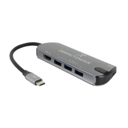 Hub Perfect Choice Usb Tipo C - Pc-101246 FullOffice.com
