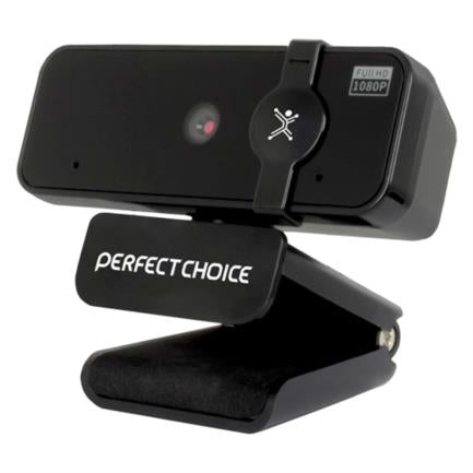 Cámara Web Perfect Choice Fhd 1920X1080 Enfoque Automático Usb 2 Micrófonos Internos Color Negro - Pc-320500