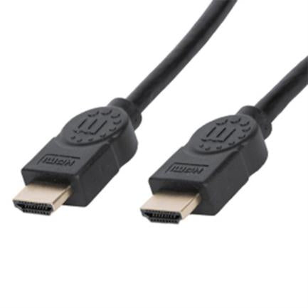 Cable Manhattan Hdmi 2.1 8K M-M Ultra Alta Velocidad 2M Color Negro - 354080 FullOffice.com