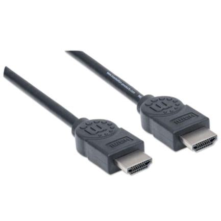 Cable Manhattan Hdmi 1.4 M-M Alta Velocidad Canal Ethernet 5M Color Negro - 323239 FullOffice.com