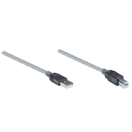 Cable Manhattan Extensión Activa Usb Alta Velocidad A-B 11M Color Plata - 510424 FullOffice.com
