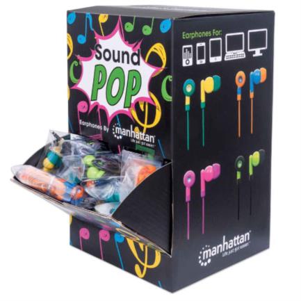 Display Manhattan Para Mostrador Audífonos Soundpop Colores Surtidos C/40 Pzas - 178822 FullOffice.com