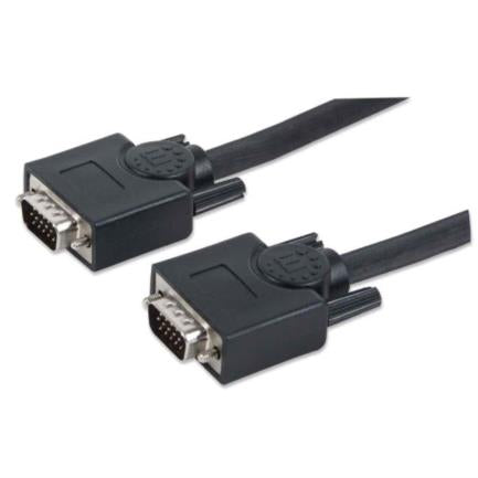 Cable Manhattan Para Monitor Svga Hd15 M-M 30M Color Negro - 337342 FullOffice.com