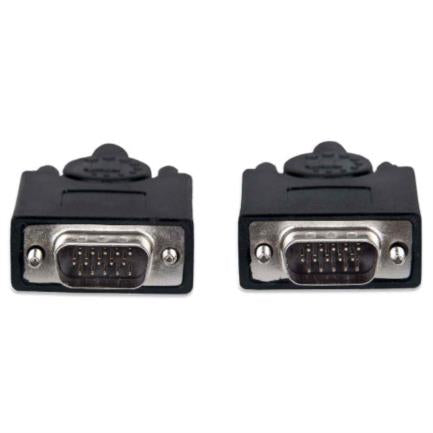 Cable Manhattan Para Monitor Svga Hd15 M-M 30M Color Negro - 337342 FullOffice.com