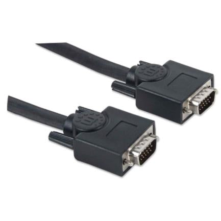 Cable Manhattan Para Monitor Svga Hd15 M-M 30M Color Negro - 337342 FullOffice.com