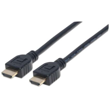 Cable Manhattan Hdmi M-M Alta Velocidad Con Ethernet 5M Color Negro - 353953 FullOffice.com