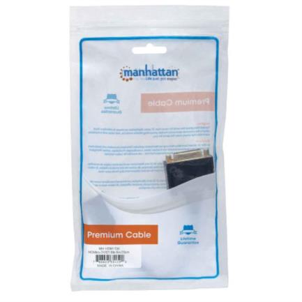 Cable Manhattan Hdmi Macho A Dvdi-D 20Cm Color Negro - 354592 FullOffice.com