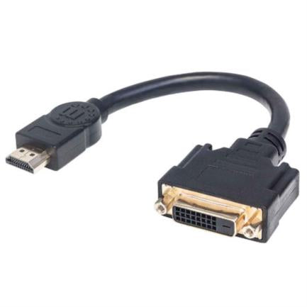 Cable Manhattan Hdmi Macho A Dvdi-D 20Cm Color Negro - 354592 FullOffice.com