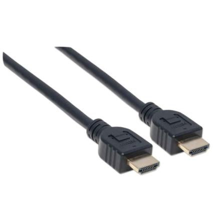 Cable Manhattan Hdmi Alta Velocidad Con Ethernet Hdmi M-M 3M Color Negro - 353946 FullOffice.com