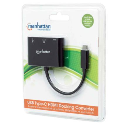 Docking Manhattan Usb-C A Hdmi Multipuertos Color Negro - 152037 FullOffice.com