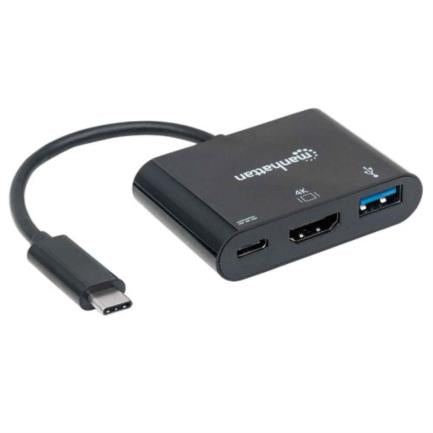 Docking Manhattan Usb-C A Hdmi Multipuertos Color Negro - 152037 FullOffice.com