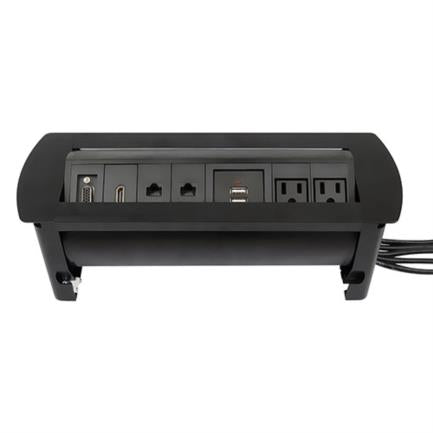 Caja De Conexión Manhattan Para Mesa C/Enchufe Usb/Red/Hdmi/Vga - 164856 FullOffice.com