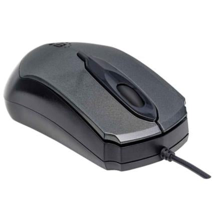 Mouse Manhattan Edge Óptico Usb 1000 Dpi Color Negro-Gris - 179423 FullOffice.com