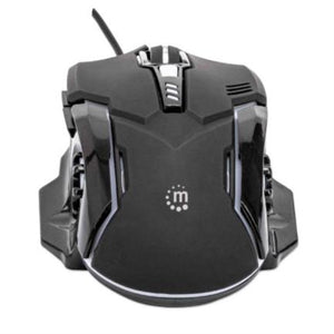 Mouse Manhattan Gaming Óptico Led 6 Botones Color Negro - 179256 FullOffice.com