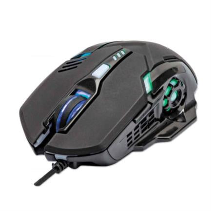 Mouse Manhattan Gaming Óptico Led 6 Botones Color Negro - 179256 FullOffice.com