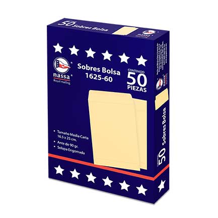 Sobre Bolsa Nassa Esquela Ante 8Pqtes C/50 16.5X25 - Ia0291 FullOffice.com