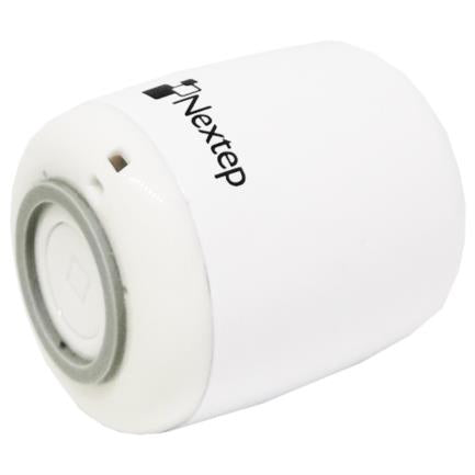 Mini Bocina Nextep Bluetooth Manos Libres Con Botón Para Selfies Color Blanco - Ne-401 FullOffice.com
