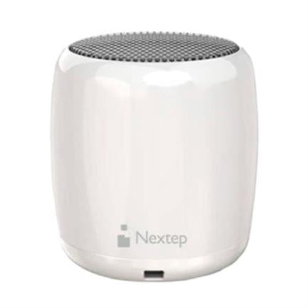Mini Bocina Nextep Bluetooth Manos Libres Con Botón Para Selfies Color Blanco - Ne-401 FullOffice.com
