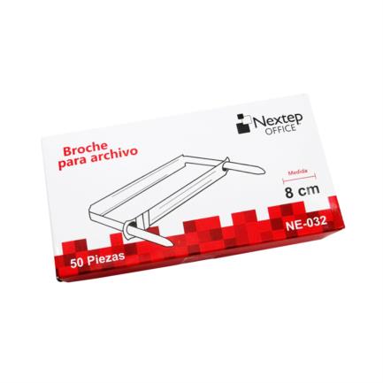 Broche Nextep Archivo No.8 Cm C/50 Pzas - Ne-032 FullOffice.com