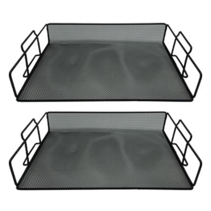 Charola Apilable Malla Metálica Nextep C/2 - Ne-169 FullOffice.com