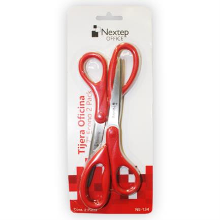 Tijera Nextep Para Oficina 7" Económica Blister C/2 - Ne-134