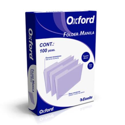 Folder Oxford Manila Oficio C/100 - M758 1/2 FullOffice.com