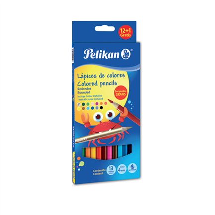 Colores Largos Redondos Pelikan C/12 - 30330300 FullOffice.com