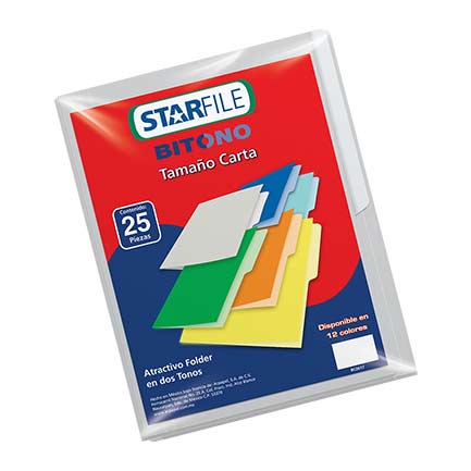 Folder Bitono Mapasa T.Carta Gris C/25 - Ph0084 FullOffice.com