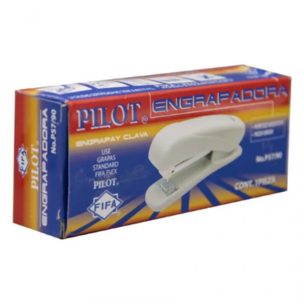 Engrapadora Pilot P-57 Economica Plastico Media Tira Alto Re - P-57/90 FullOffice.com