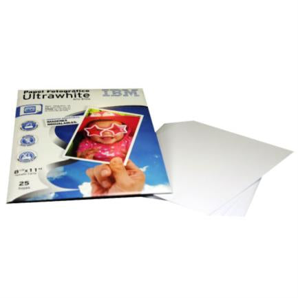 Papel Fotográfico Pcm Ibm Ultrawhite Carta 8.5X11" C/25 - 17R7945