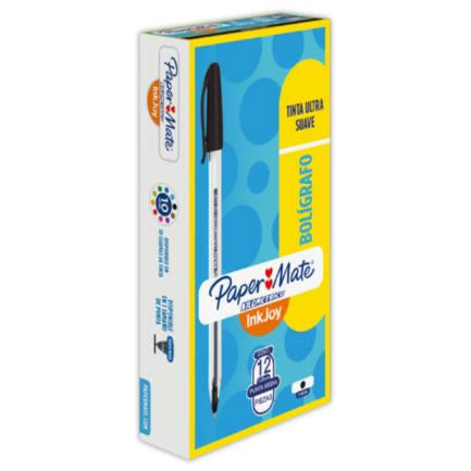 Boligrafo Papermate Kilometrico Negro 1.0Mm Pqte/12 - 17490113533 FullOffice.com