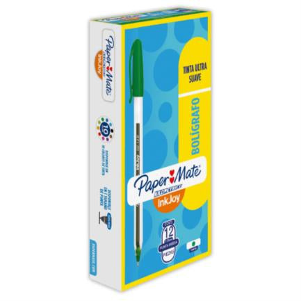 Bolígrafo Papermate Kilométrico Verde 1.0Mm C/12 - 35551 FullOffice.com