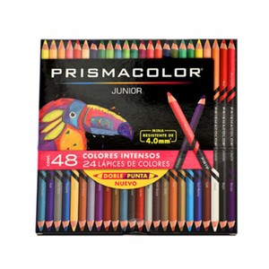 Colores Prismacolor Junior Doble Punta C/24 Pzas 48 Colores Intensos - 2153015 FullOffice.com