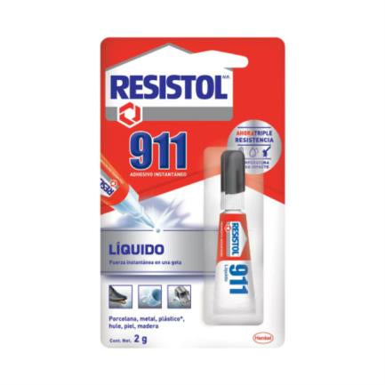 Pegamento Resistol 911 Líquido Tubo 2 Gr - 1522039 FullOffice.com
