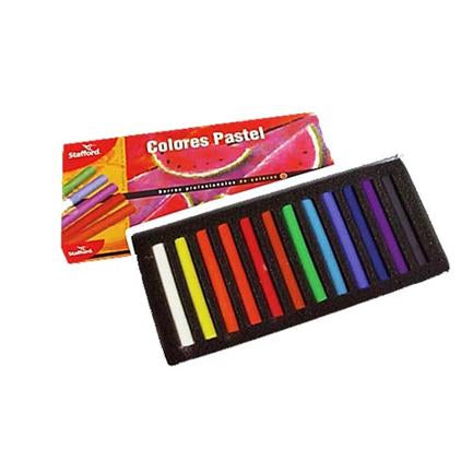Colores Pastel En Seco Stafford Estuche C/12 - Dad0500 FullOffice.com