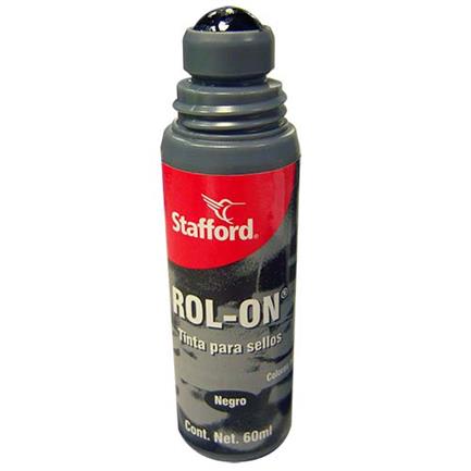 Tinta P/Sellos Stafford Roll-On Negro 60Ml - Coc2000