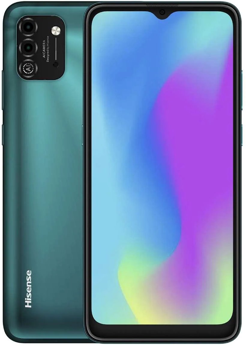 Smartphone Hisense E50 Lite 4G Lte 6.5" Face Id 32Gb/3Gb Cámara 13Mp+2Mp/5Mp Octacore Android 11 Color Verde - Hisensee50Lite-V