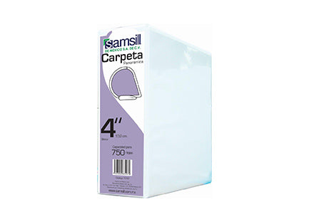 Carpeta Vinil Samsill "D" Bca 4" P/750Hjs C/10 - 16797