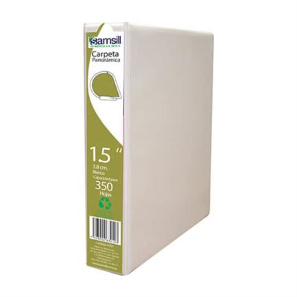 Carpeta Samsill "D" 1 1/2" Color Blanco Caja C/12 - 16757