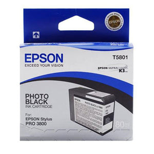 Epson Cartucho T580100 negro foto Cartucho de Tinta Tinta a base de colorante Impresión por inyección de tinta Stylus Pro 3800, 3880 1 pieza(s)