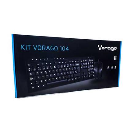 Kit Vorago Teclado Y Mouse Km-104 Alambrico Multimedia Usb - Ac-395879-1 FullOffice.com