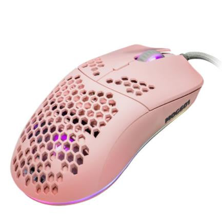 Mouse Game Factor Mog601 Ultralight Rgb Sensor Pmw3389 16000 Dpi 7 Botones Clic Láser Color Rosa - Mog601-Pk FullOffice.com