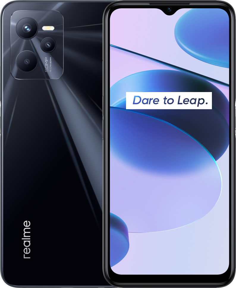 Smartphone Realme C35 6.58" 128Gb/4Gb Cámara 50Mp+2Mp/8Mp Unisoc Android 11 Color Negro